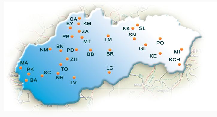 mapka_Slovenska mapka_Slovenska