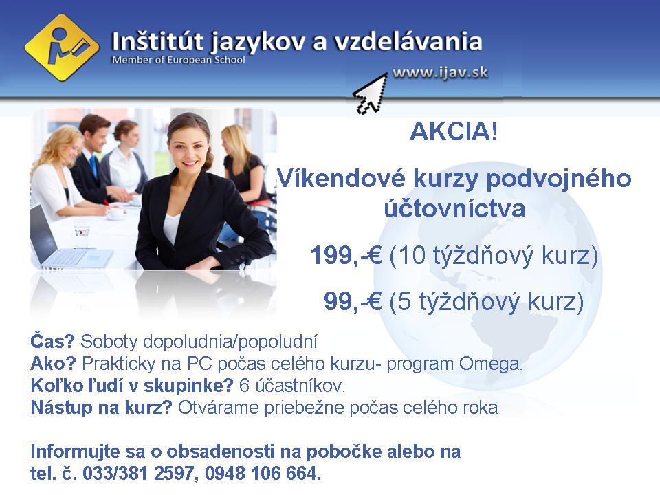 vikendovy kurz uctovnictva piestany